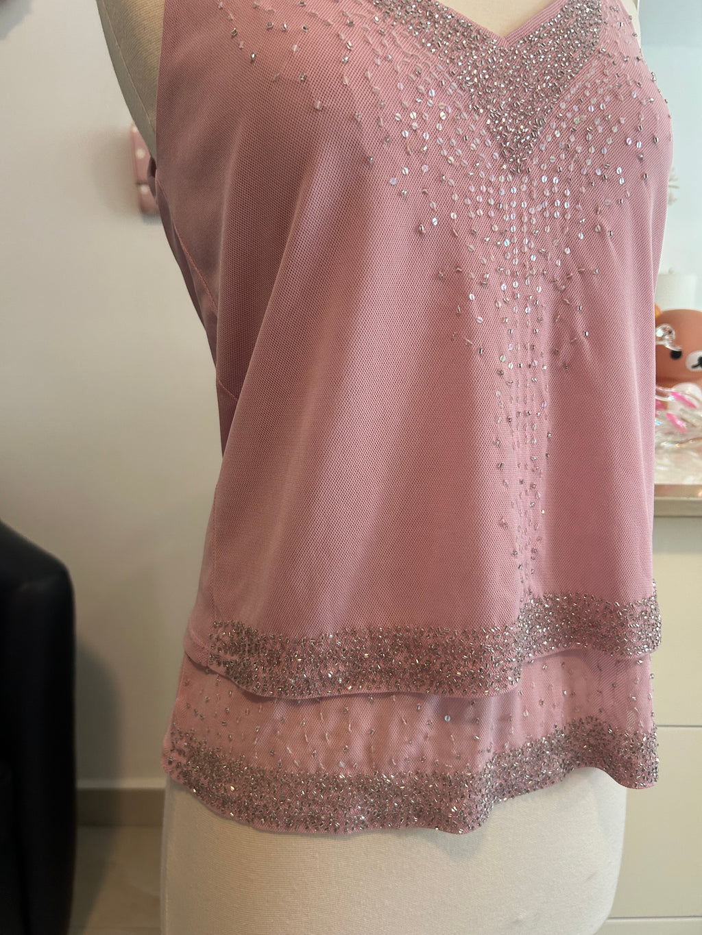 Express Sequin Beaded Top-M