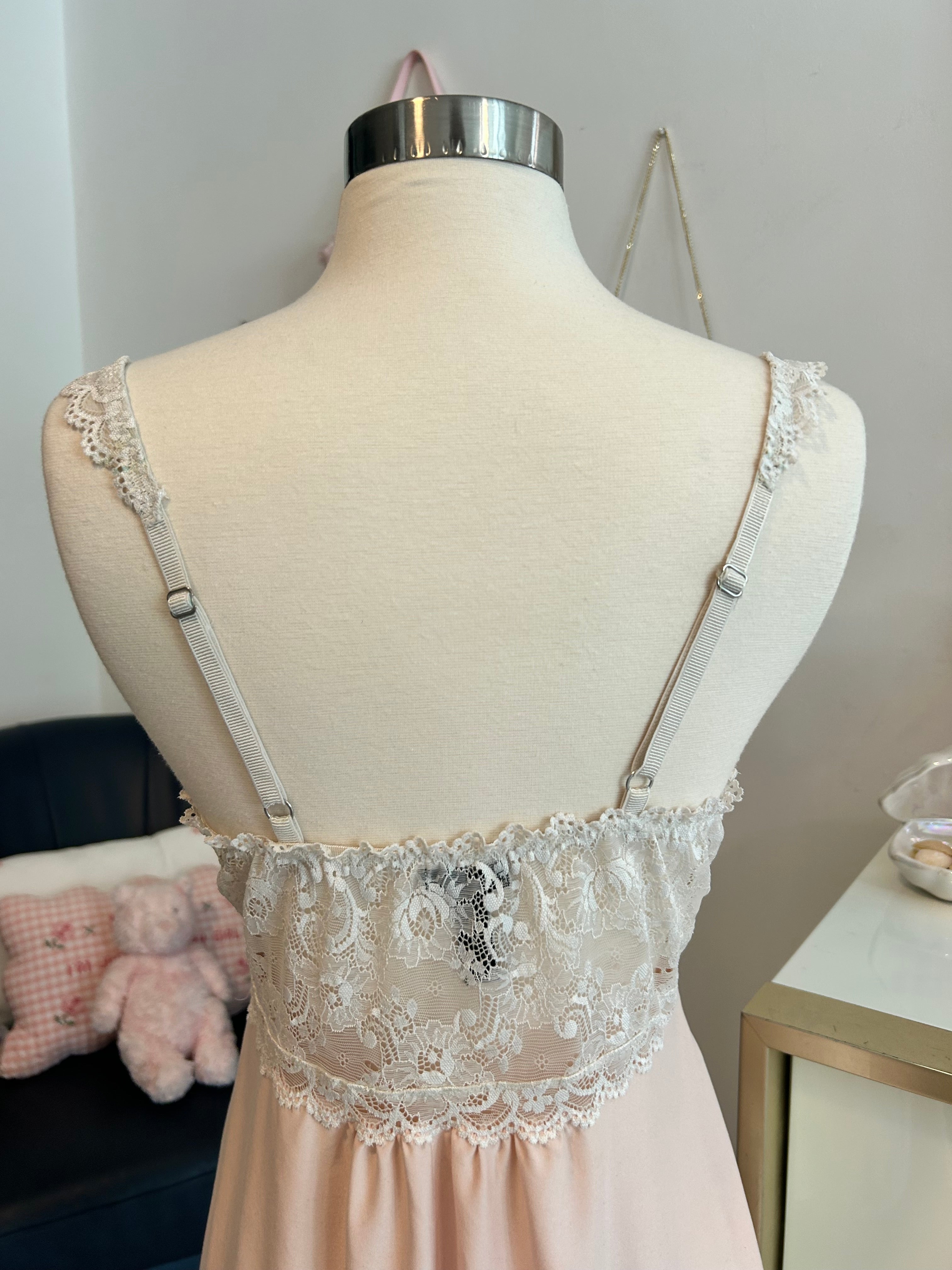 Baby Pink Lacey Babydoll Top-S