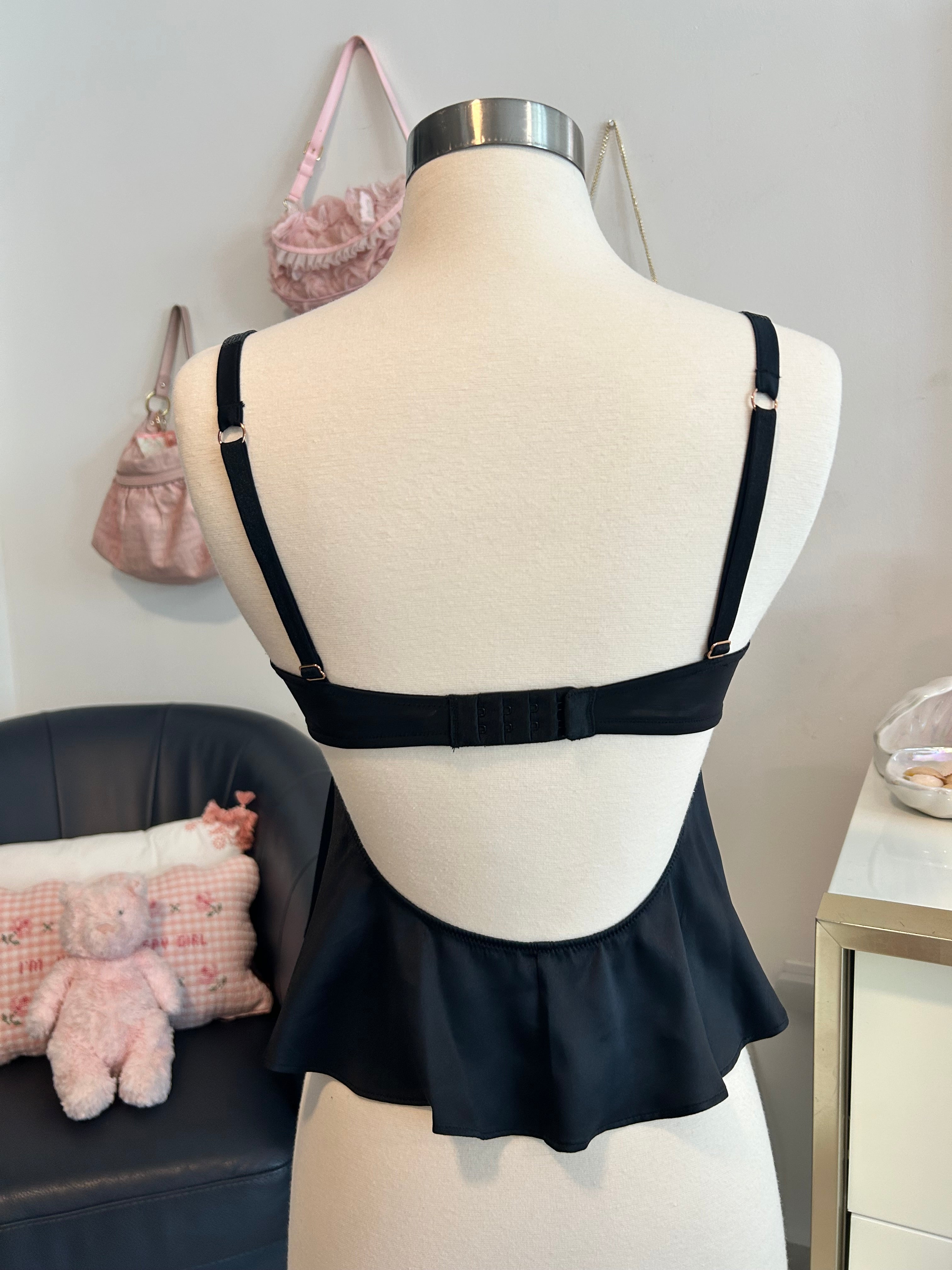 Victoria’s Secret Satin Bow Babydoll Top-S
