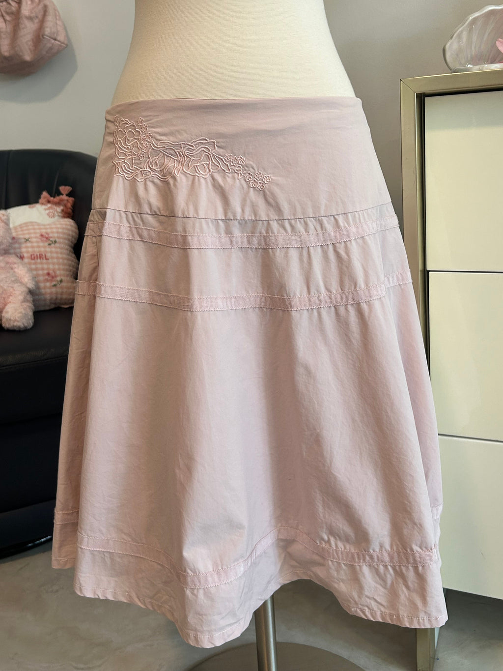 Georgiou Studio Cotton Midi Skirt-4